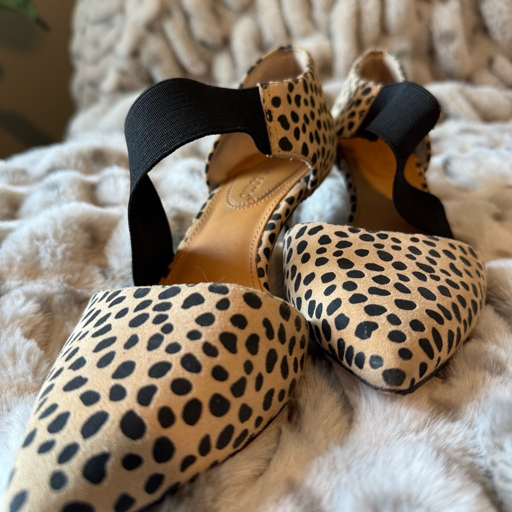 Corso Como Black and Tan Leopard Heels